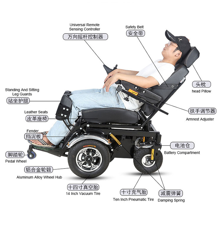 Handicapped Electric Standing Wheelchair