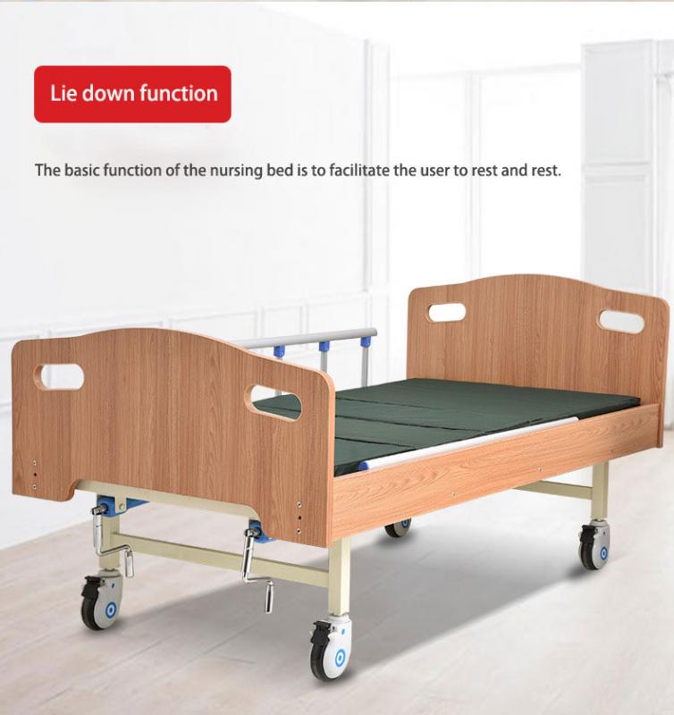 2 Crank Hospital Bed Wooden