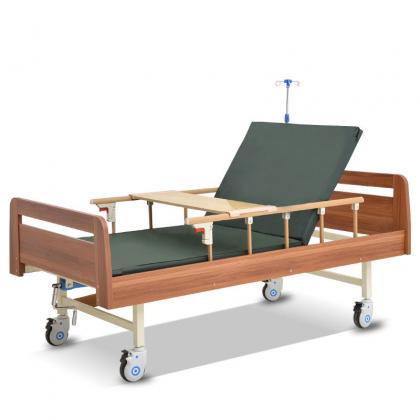 2 Crank Hospital Bed Wooden